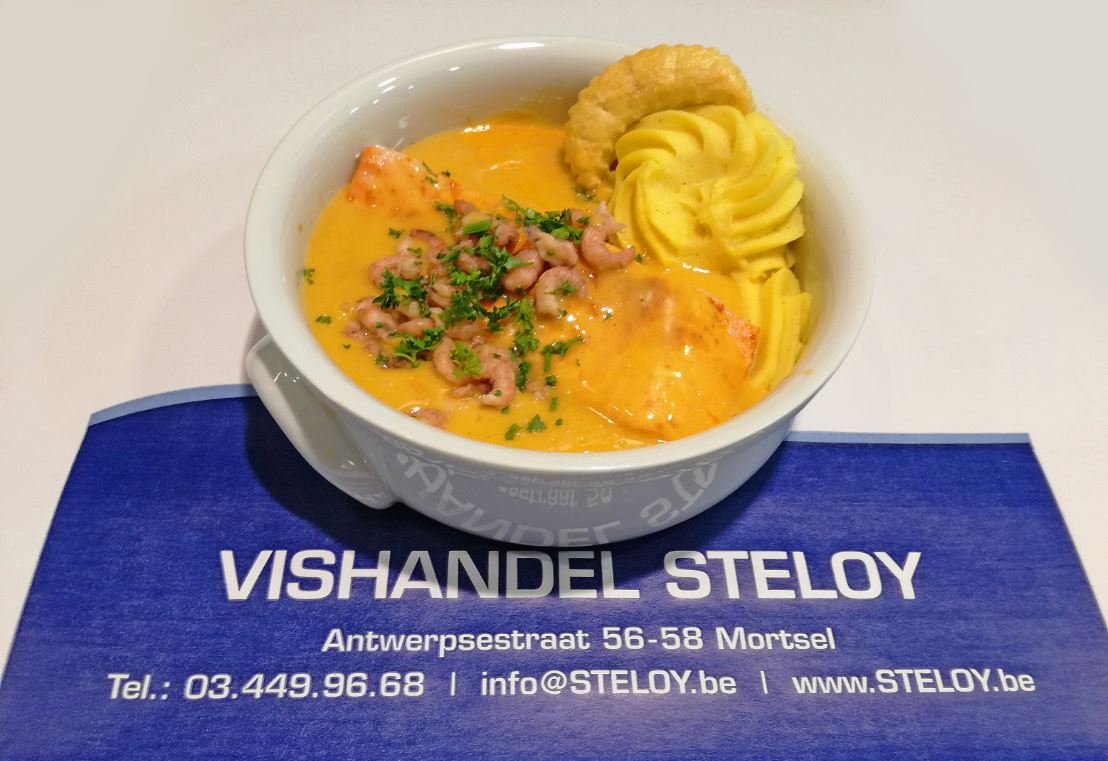 Zalmhaasje met saus naar keuze – Vishandel STELOY Mortsel