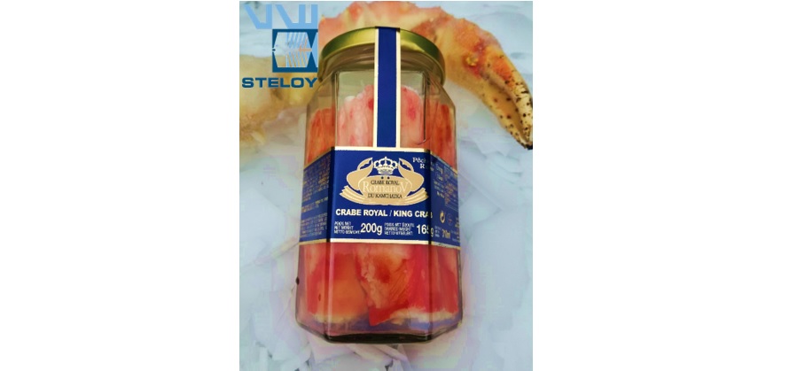 Romanov King Crab 310 g, 100% poten – Vishandel STELOY Mortsel