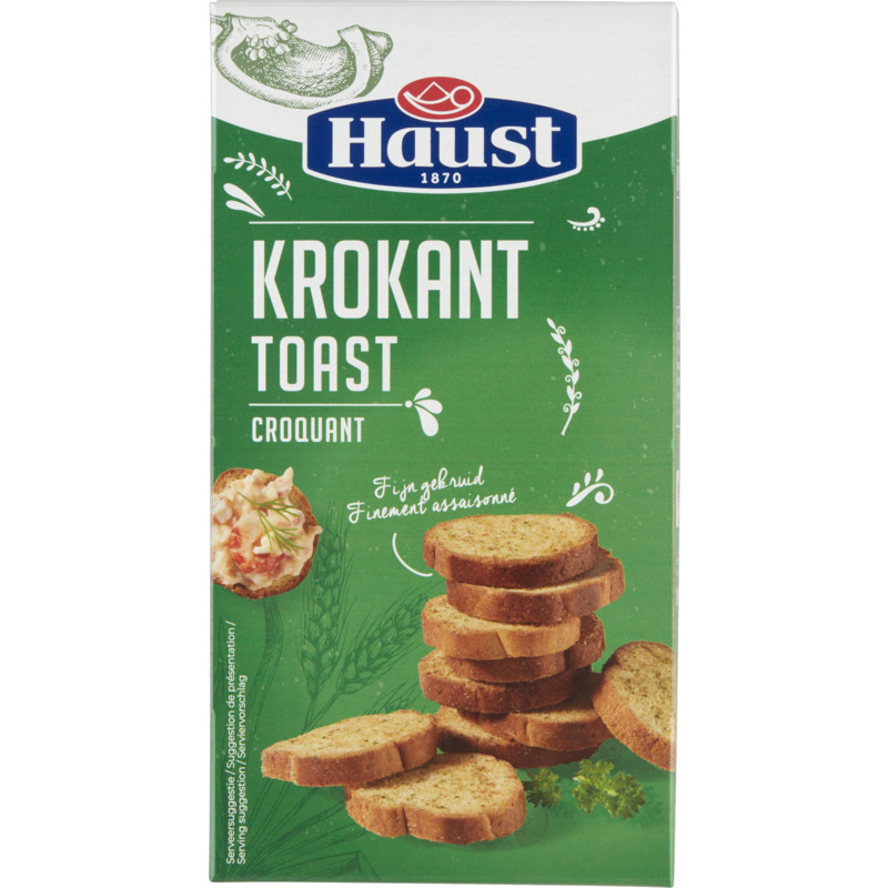 Haust krokante toast ronde vorm