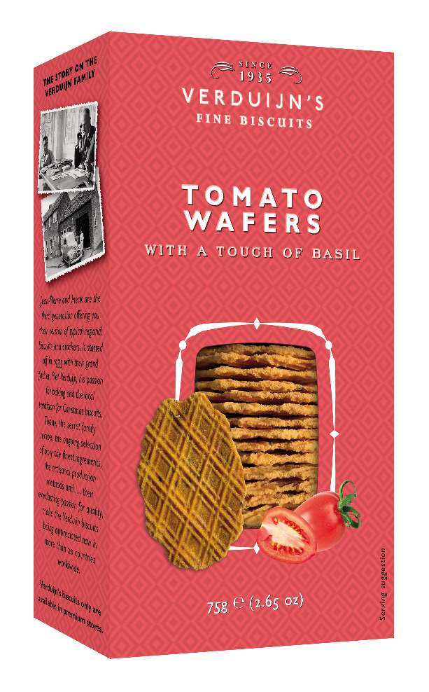Crackers tomaat-basilicum – Vishandel STELOY Mortsel
