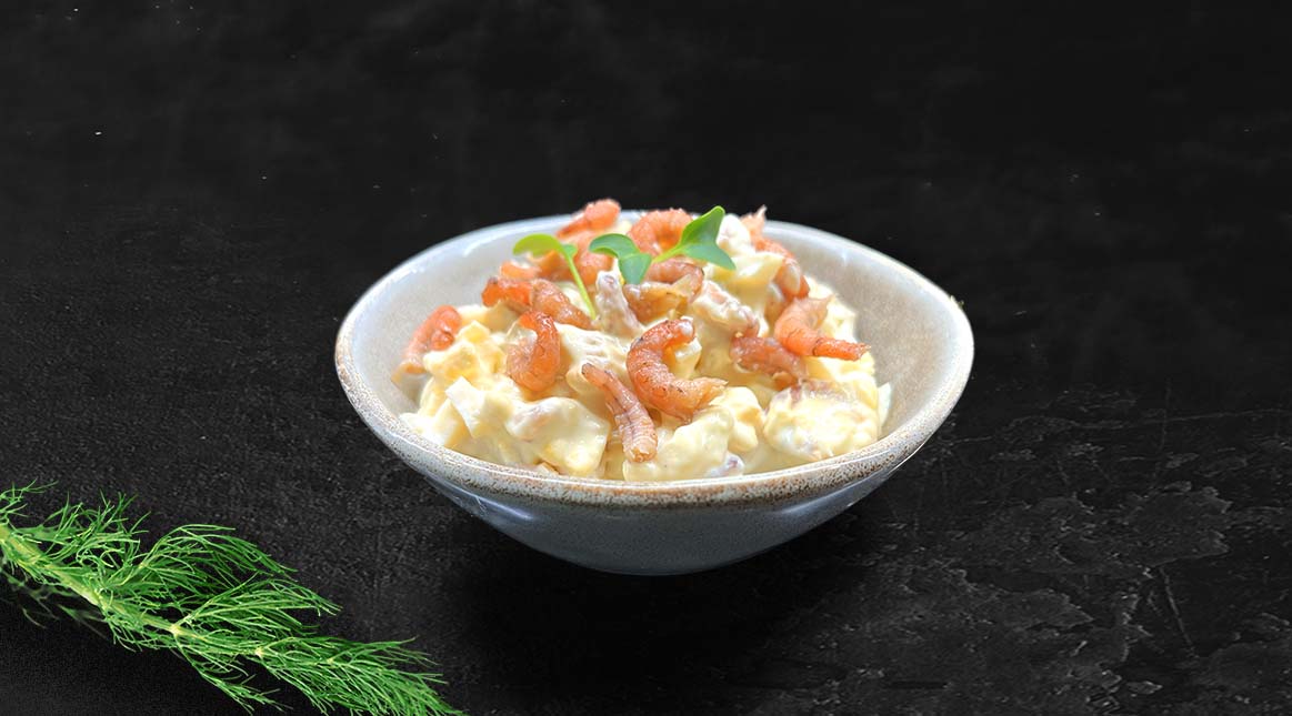 Grijze garnaalsalade